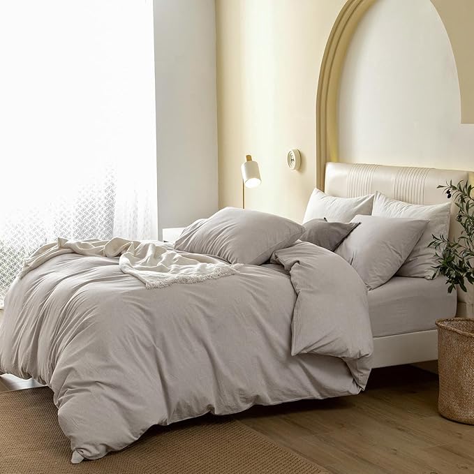 Linen Duvet Cover Set - Queen - 3 Piece