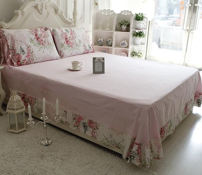 100% Cotton Bed Sheet Set - Twin - 4 Piece