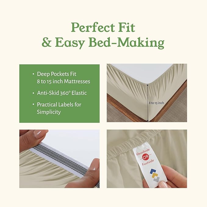 Bed Sheet Set - Queen - 4 Piece