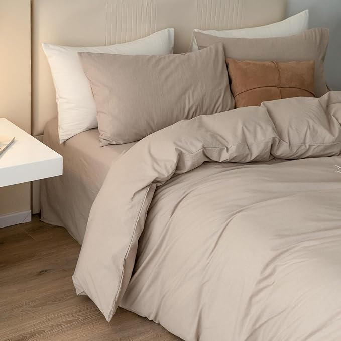 Linen Duvet Cover Set - King - 104 x 90 in - 3 Piece