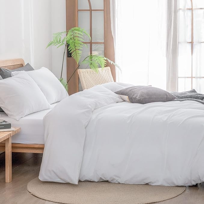 Linen Duvet Cover Set - Queen - 3 Piece