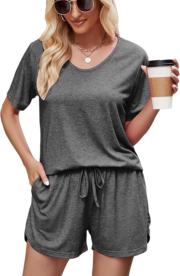 Shorts Pajama Set - Short Sleeve - 2 Piece