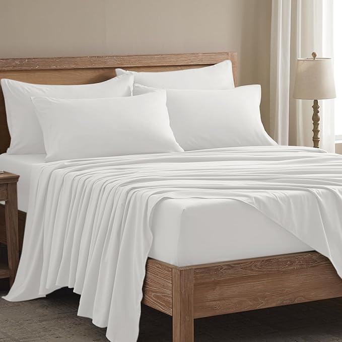 Microfiber Cooling Bed Sheet Set - Twin - 4 Piece