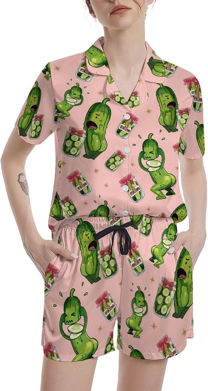 Women's Pajama Set - Short Sleeve - 2 Piece