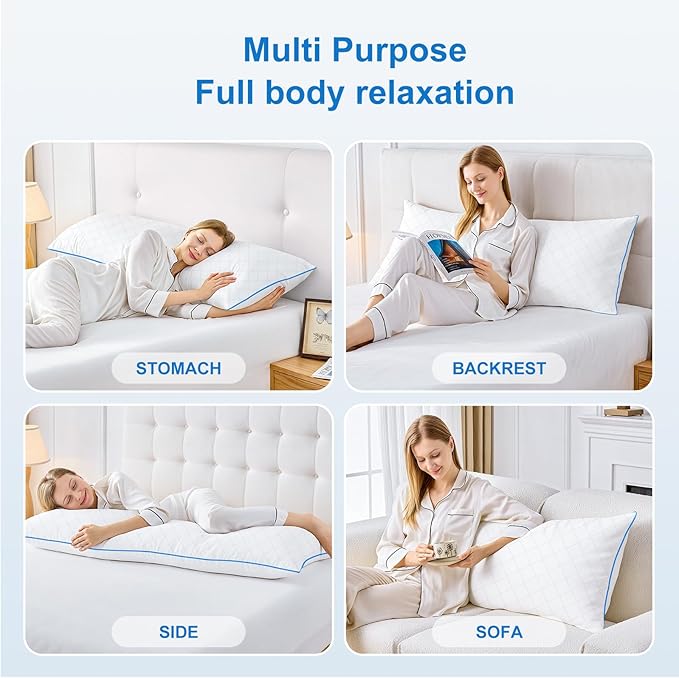 Memory Foam Body Pillow - 20 x 54 in