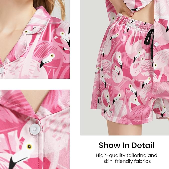 Women's Pajama Set - Short Sleeve - 2 Piece