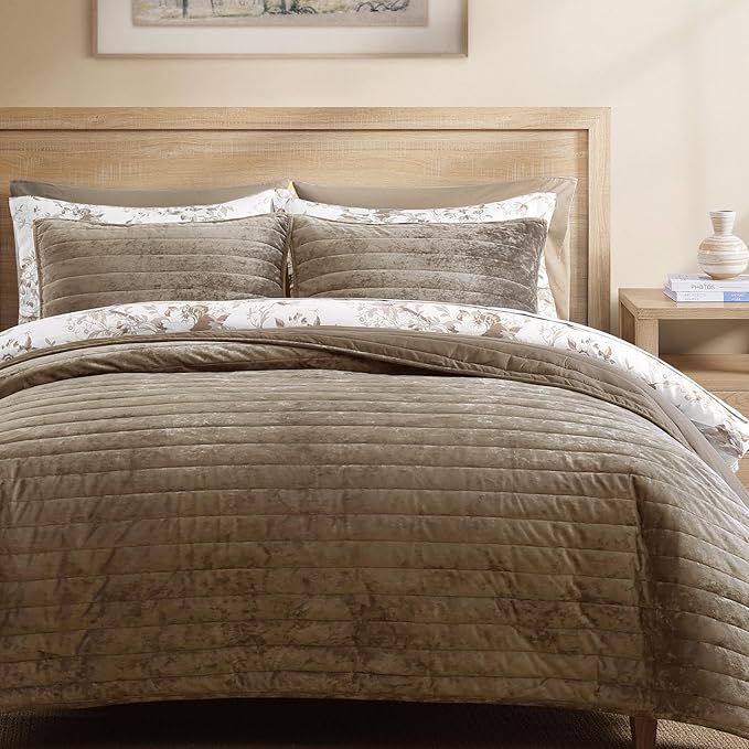 Velvet Quilt Set - Queen - 3 Piece