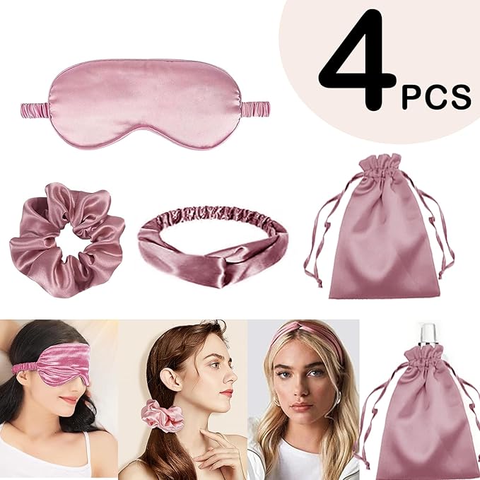 Satin Sleep Mask - 4 Piece