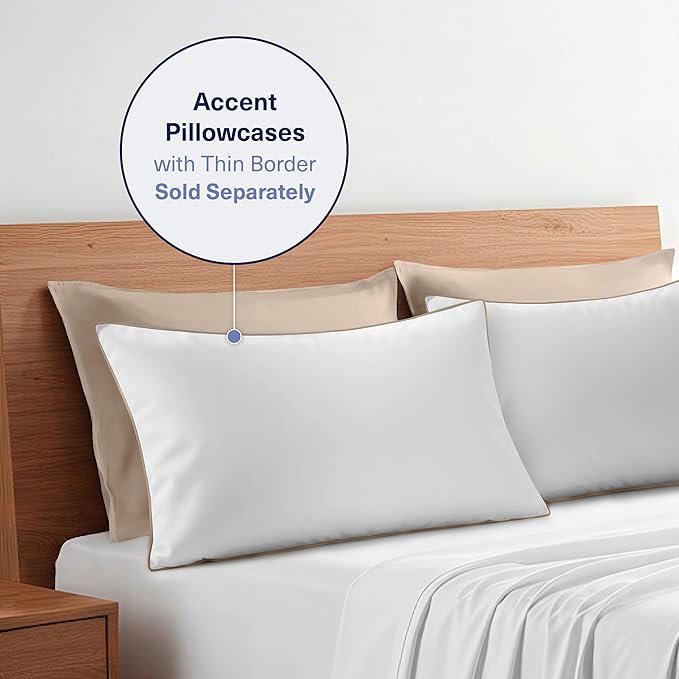 Bamboo Cooling Pillowcase Set - Queen - 2 Piece