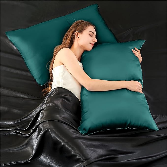 Mulberry Silk Cooling Pillowcase Set - Queen - 20 x 30 in - 2 Pack - 2 Piece