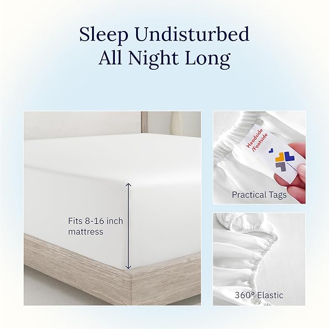100% Cotton Fitted Sheet - King