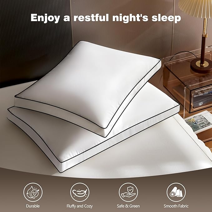 Bed Pillow - King - 20 x 36 in - 2 Pack