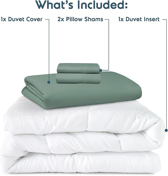 Down Alternative Duvet Cover Set - Queen - 4 Piece
