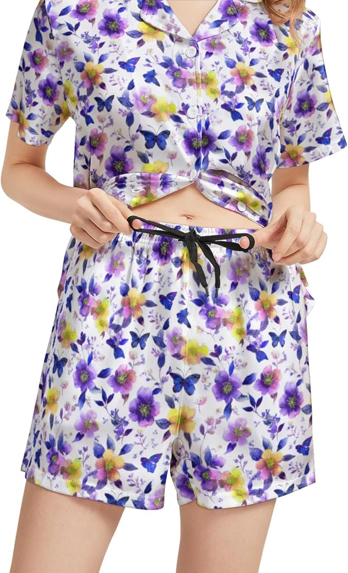 Women's Pajama Set - Short Sleeve - 2 Piece