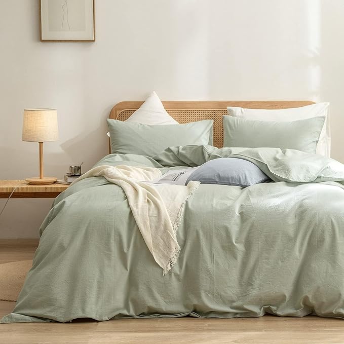 Linen Duvet Cover Set - King - 3 Piece
