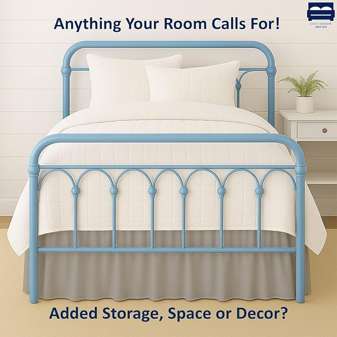 Microfiber Bed Skirt - Full - 24 in Drop