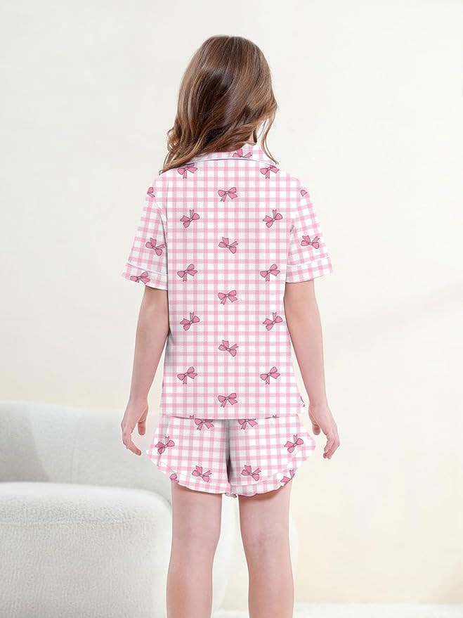 100% Cotton Shorts Pajama Set - Short Sleeve - 2 Piece