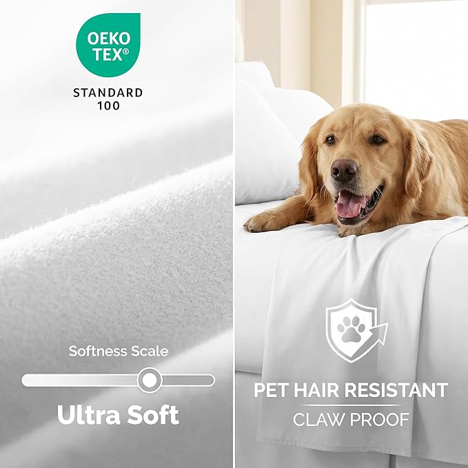 Bed Sheet Set - Twin XL - 4 Piece