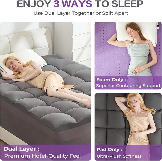 Memory Foam Mattress Topper - Queen