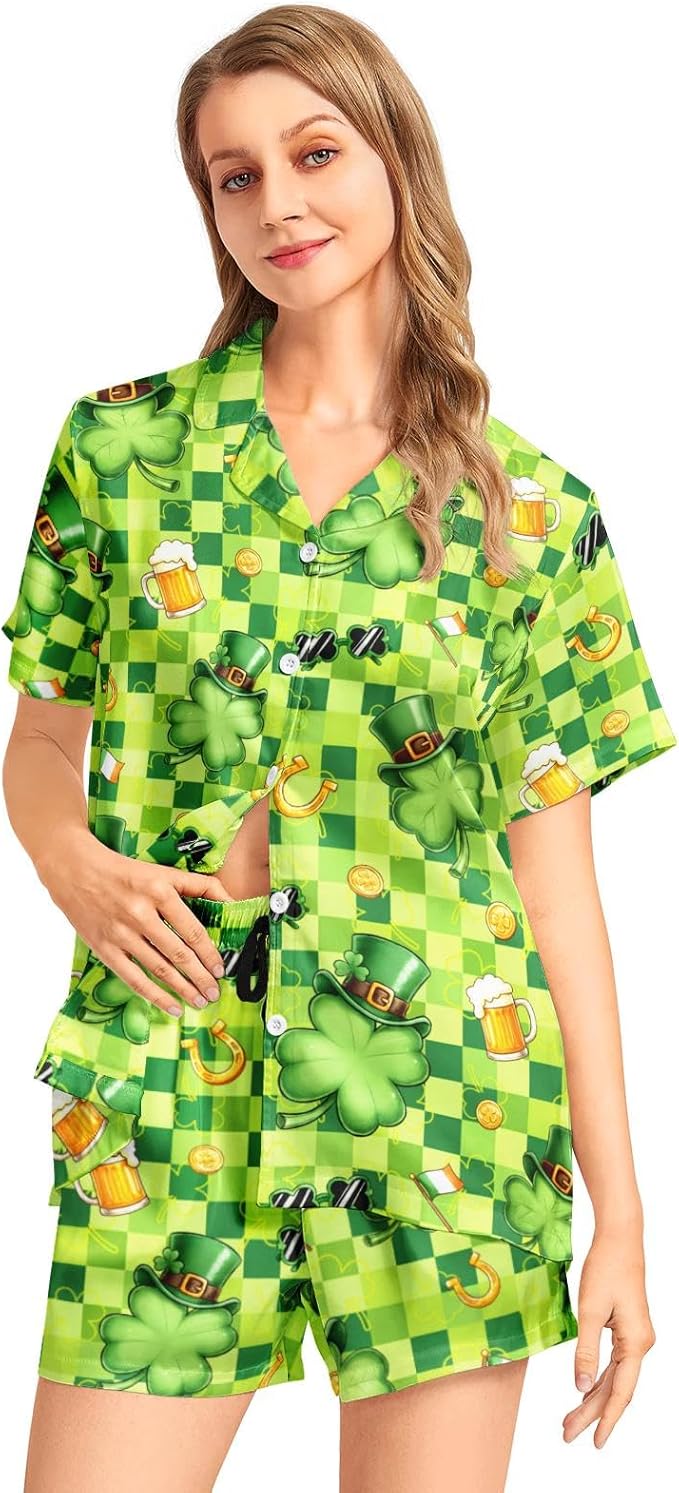 Women's Pajama Set - Short Sleeve - 2 Piece