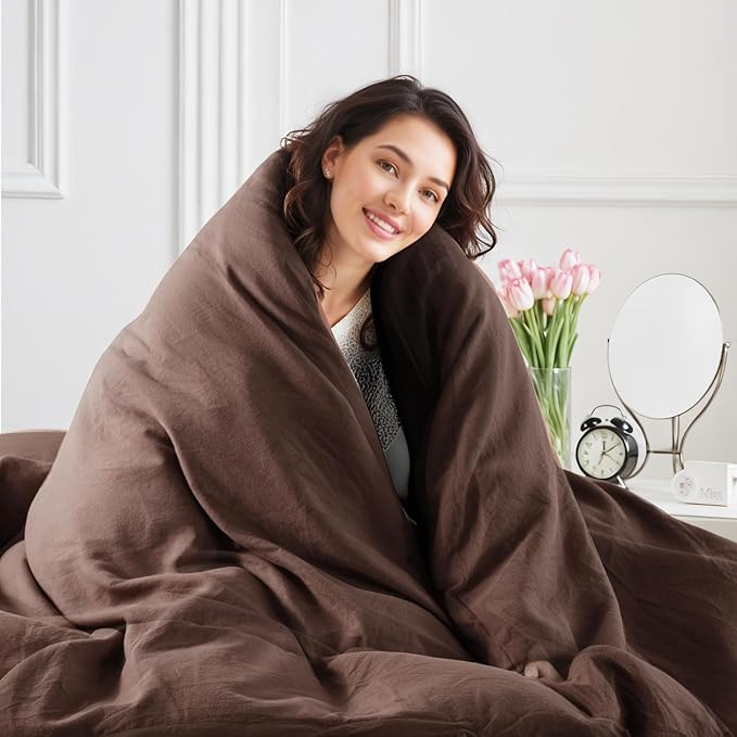 Linen Duvet Cover Set - King - 3 Piece