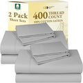 100% Cotton Bed Sheet Set - Full - 2 Pack