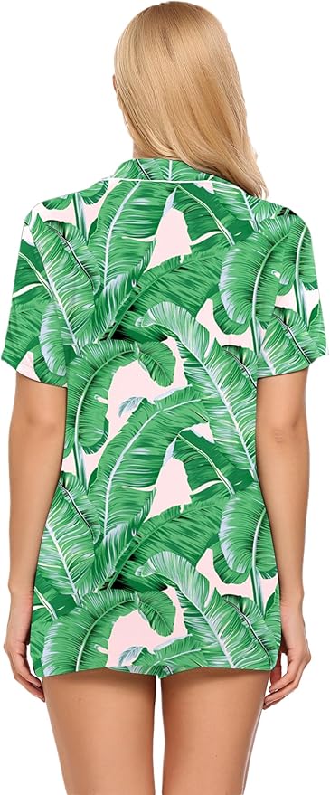 Women's Pajama Set - Short Sleeve - 2 Piece