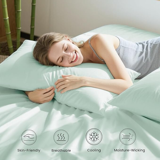 Bamboo Cooling Bed Sheet Set - Twin - 3 Piece