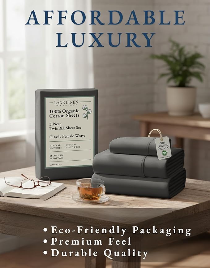 Linen Bed Sheet Set - Twin XL - 3 Piece