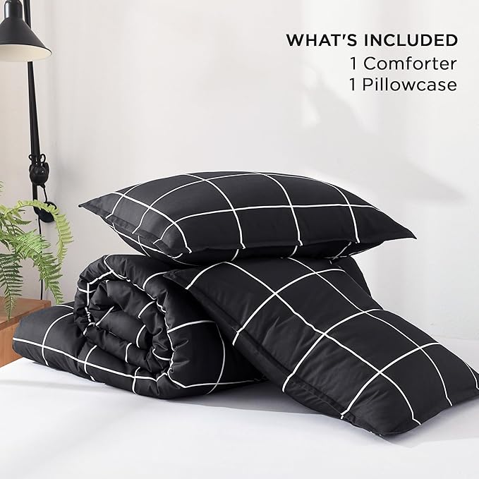 Microfiber Comforter Set - Twin - 66 x 90 in - 2 Piece