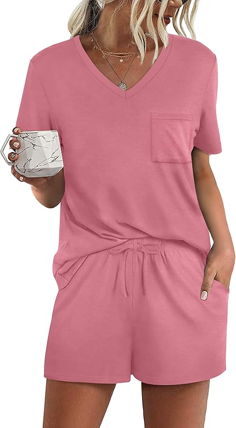 Women's Pajama Set - Short Sleeve - 2 Piece