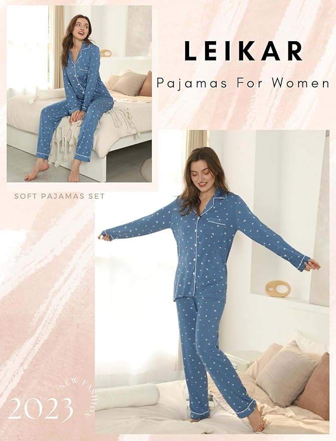 Women's Pants Pajama Set - Long Sleeve - 2 Piece