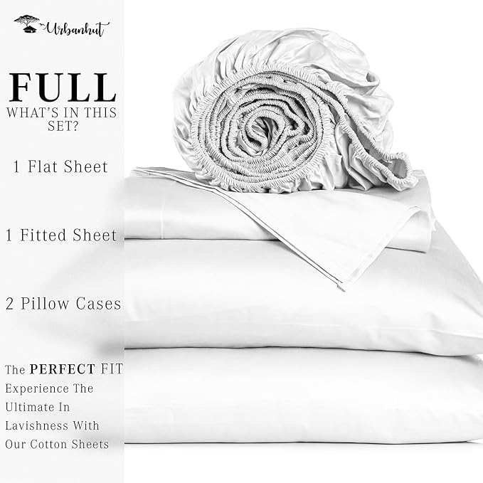 Bed Sheet Set - Full - 16 in Deep Pocket - 4 Piece