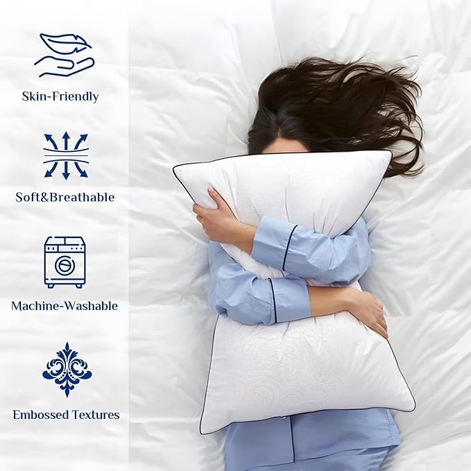 Down Alternative Bed Pillow - Queen - 2 Piece