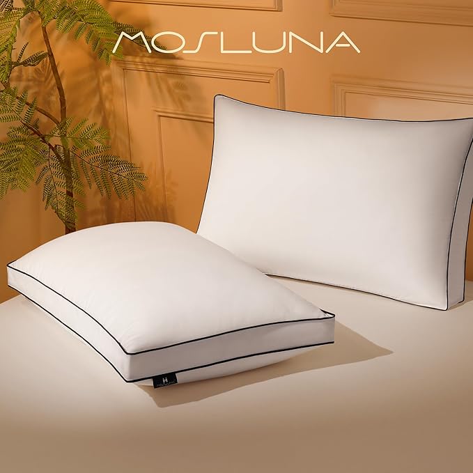 Bed Pillow - King - 18 x 34 x 2 in - 2 Pack