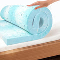 Memory Foam Cooling Mattress Topper - Queen