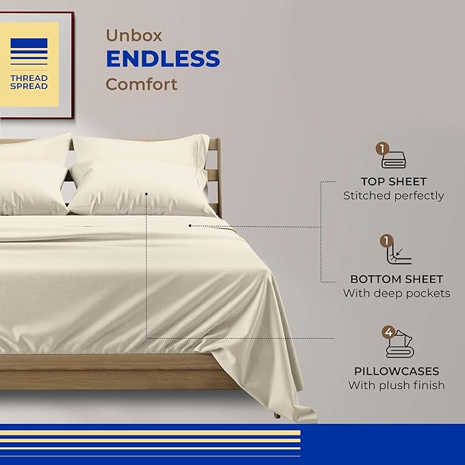 Cooling Bed Sheet Set - California King - 6 Piece