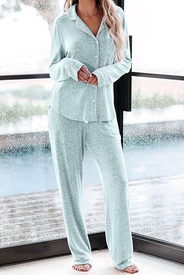 Women's Pajama Set - Long Sleeve - 2 Piece