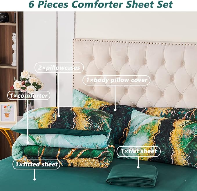 Comforter Set - Queen - 6 Piece
