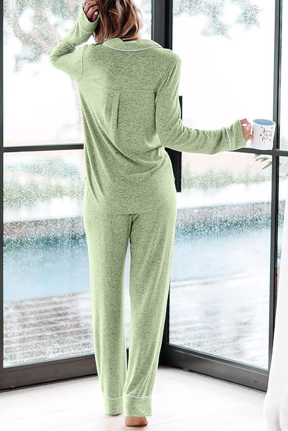Women's Pajama Set - Long Sleeve - 2 Piece