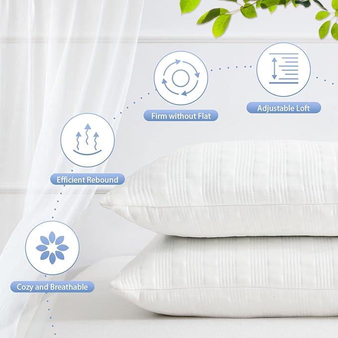 Memory Foam Cooling Bed Pillow - King