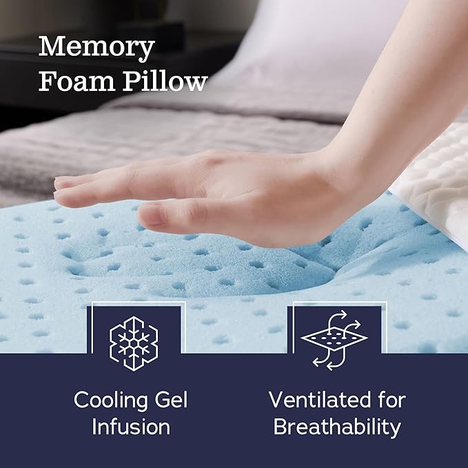 Memory Foam Bed Pillow - King