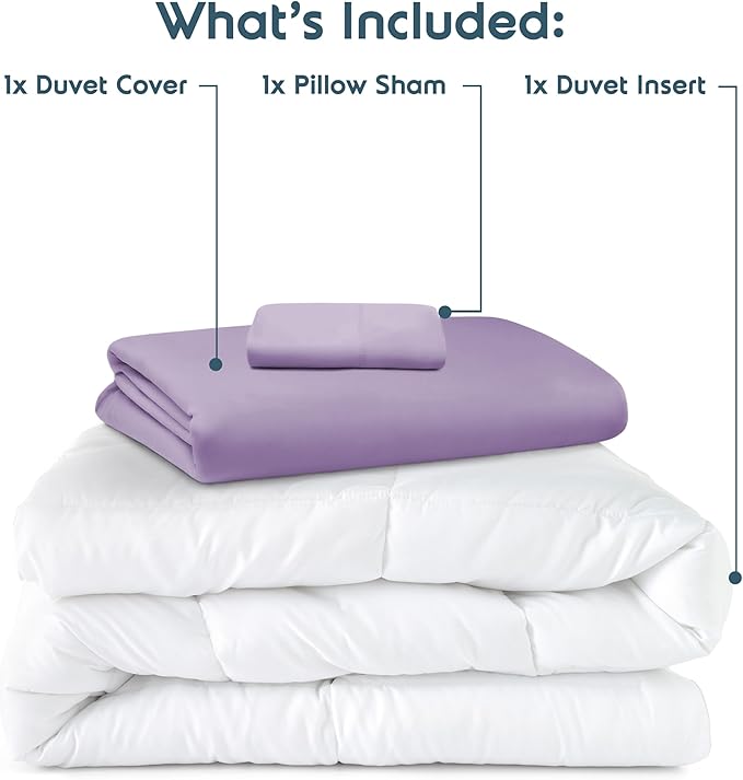 Down Alternative Duvet Cover Set - Twin - 3 Piece