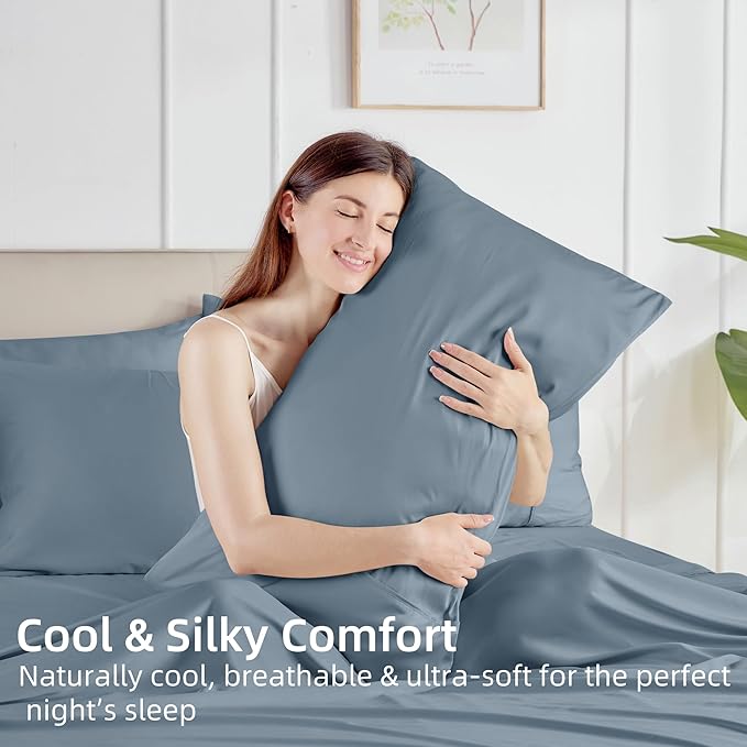 Bamboo Cooling Pillowcase Set - Queen - 2 Pack