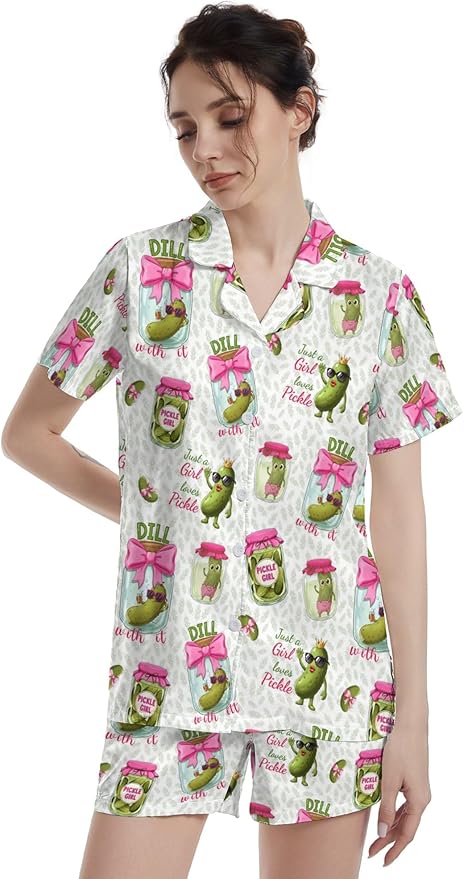 Women's Pajama Set - Short Sleeve - 2 Piece