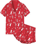 100% Cotton Shorts Pajama Set - Short Sleeve - 2 Piece