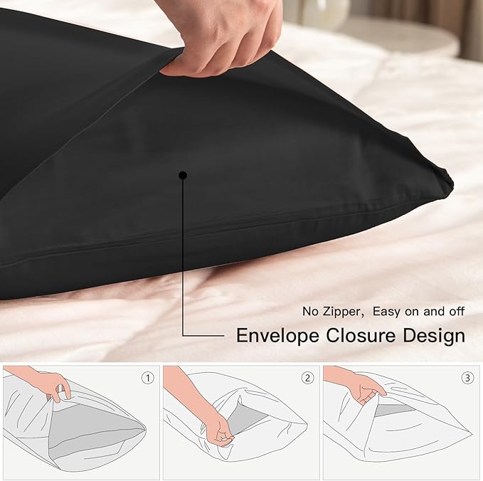 100% Cotton Pillowcase Set - Queen - 20 x 30 in - 2 Piece