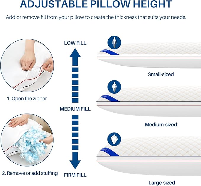 Memory Foam Body Pillow - 20 x 54 in