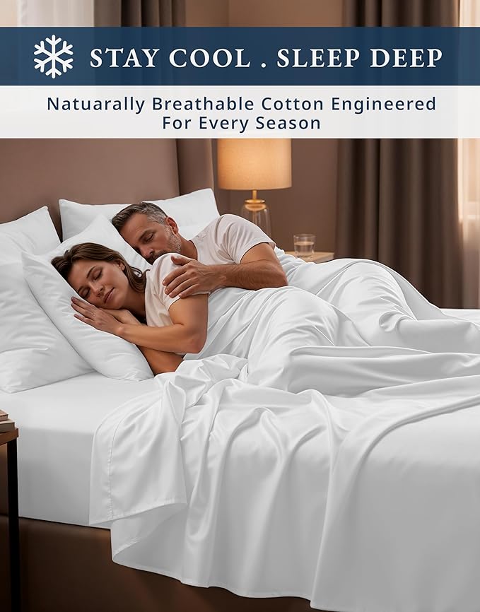 Linen Bed Sheet Set - Queen