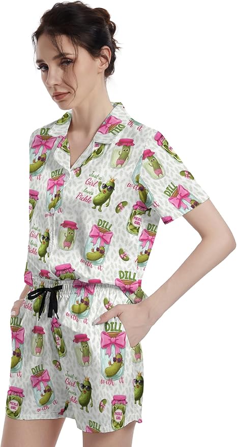 Women's Pajama Set - Short Sleeve - 2 Piece